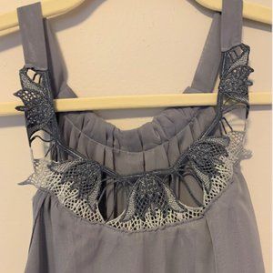 French Blue Shift Dress